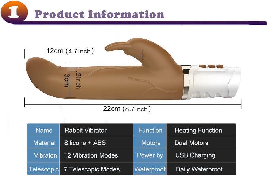 New Skin Realistic Dildo Rabbit Vibrator for Women  FancyCollect   