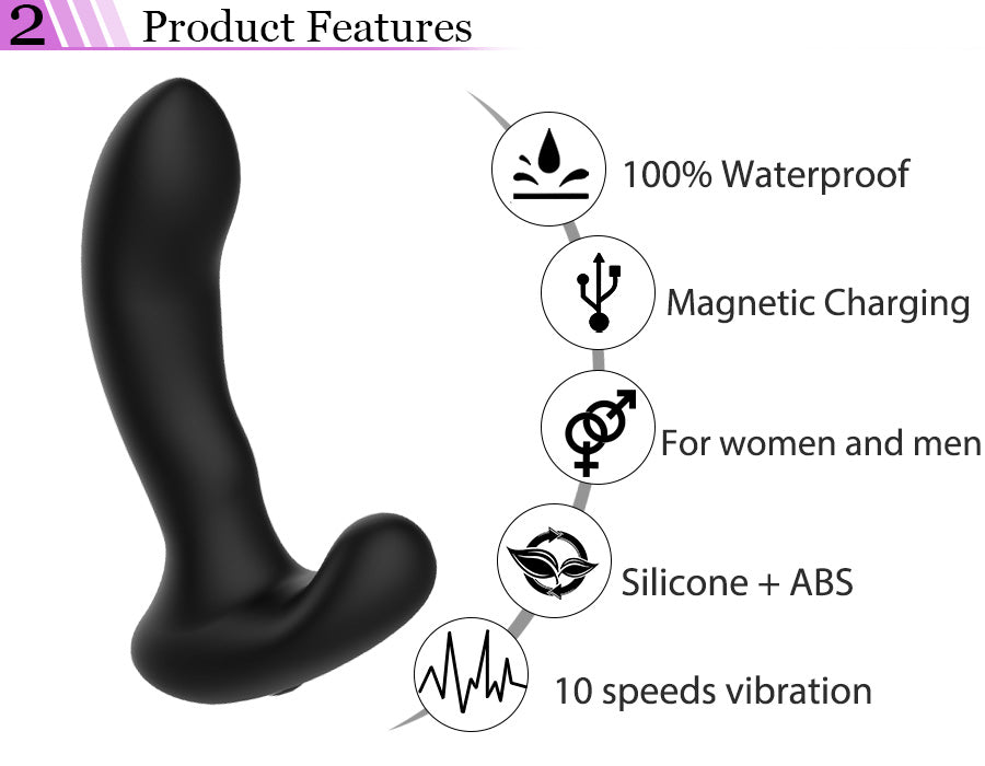 Remote Control Rolling Anal Vibrator Vibrating Prostate  FancyCollect   