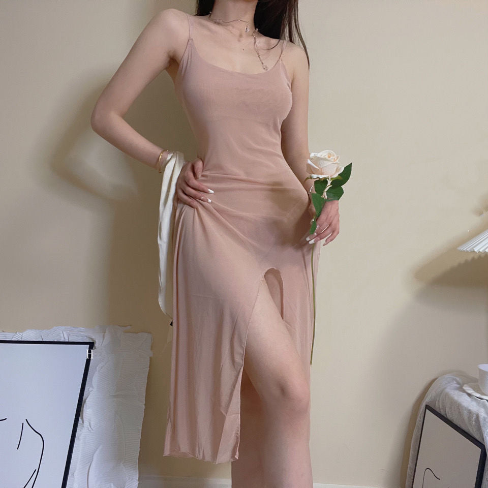 Fairy Halter Dress  FancyCollect Pink One Size(50-70kg)(110-155lb) 