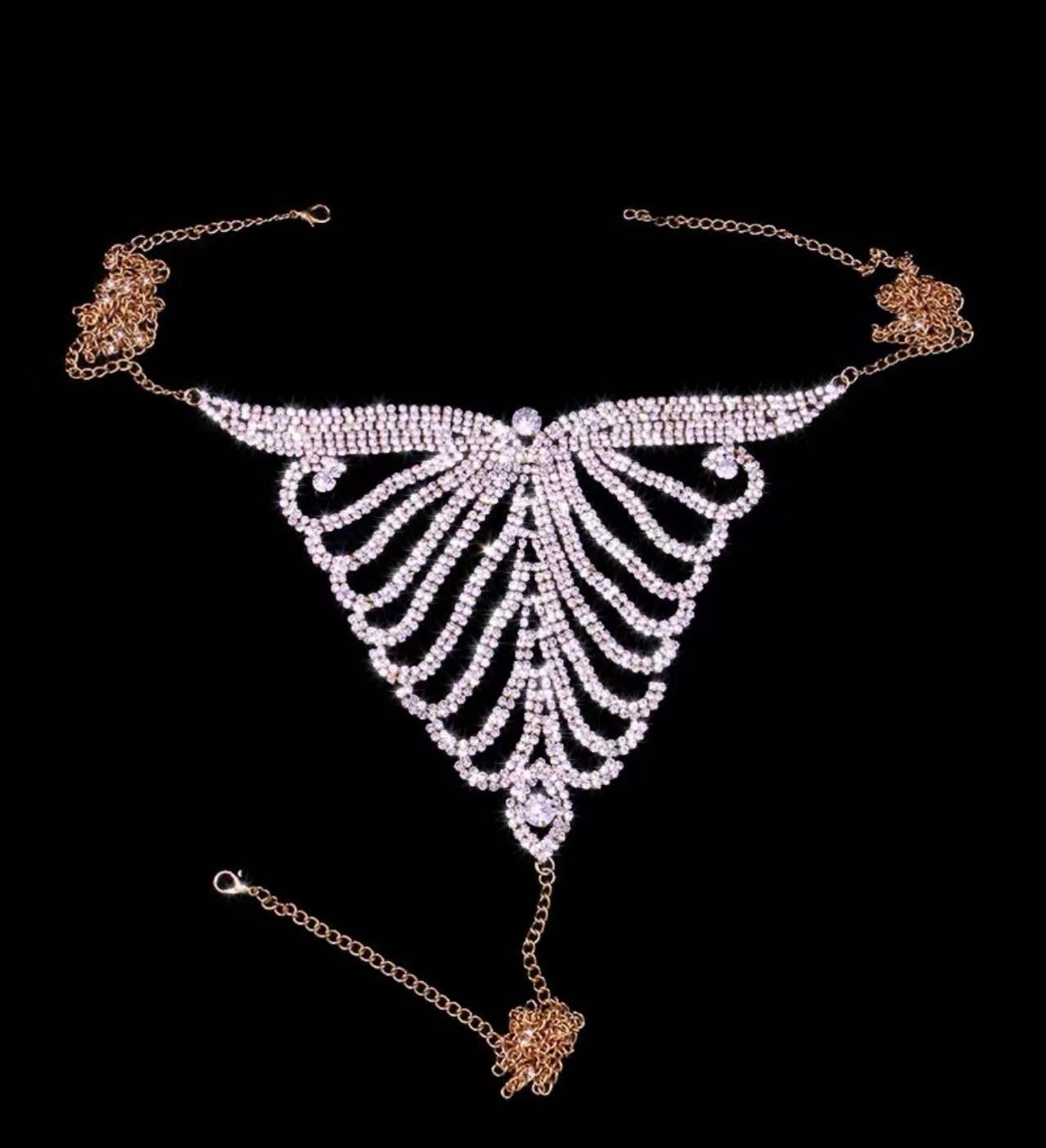 Rhinestone Full Body Design Bikini Sets  FancyCollect Diamond One Size(50-70kg) (110-155lb) Underwear