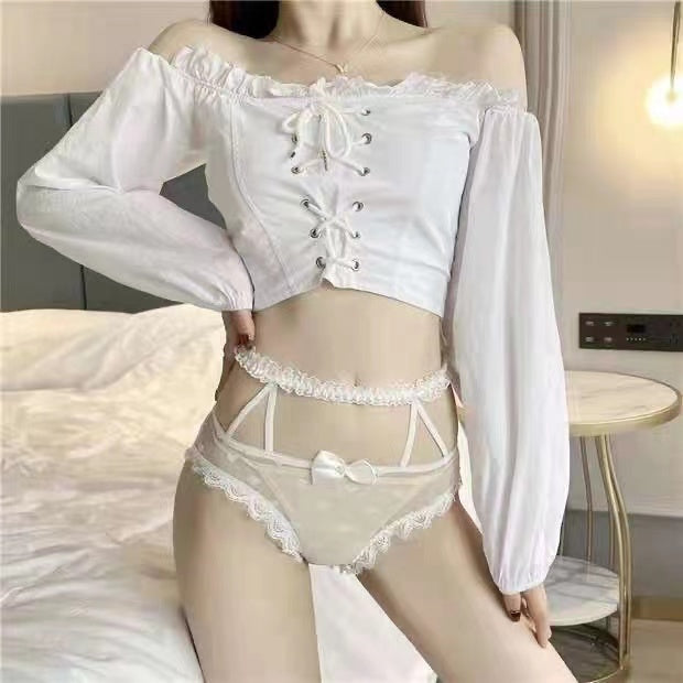 Butterfly Lace High-Waist Underwear  FancyCollect   