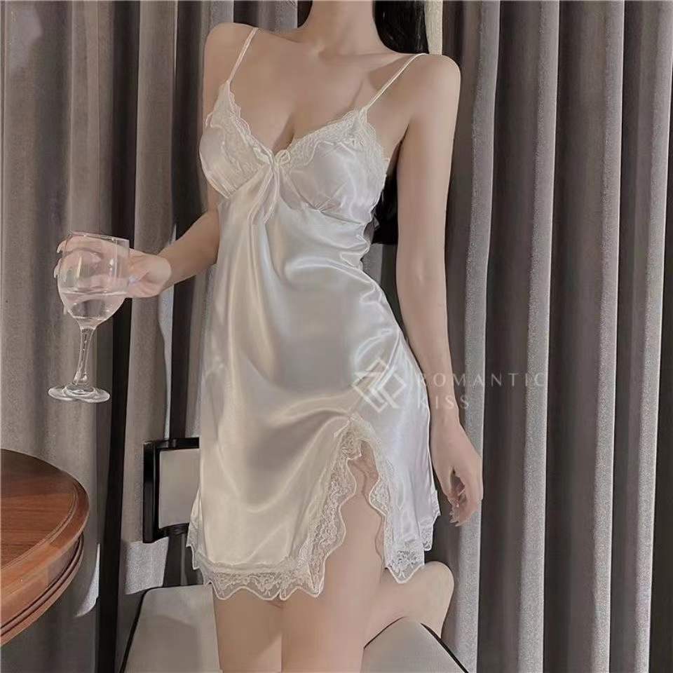 French Halter Lace Sleepwear  FancyCollect   