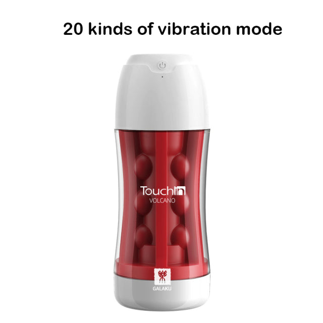 Masturbator Vibrating Massager real vagina pussy For Men  FancyCollect Red  