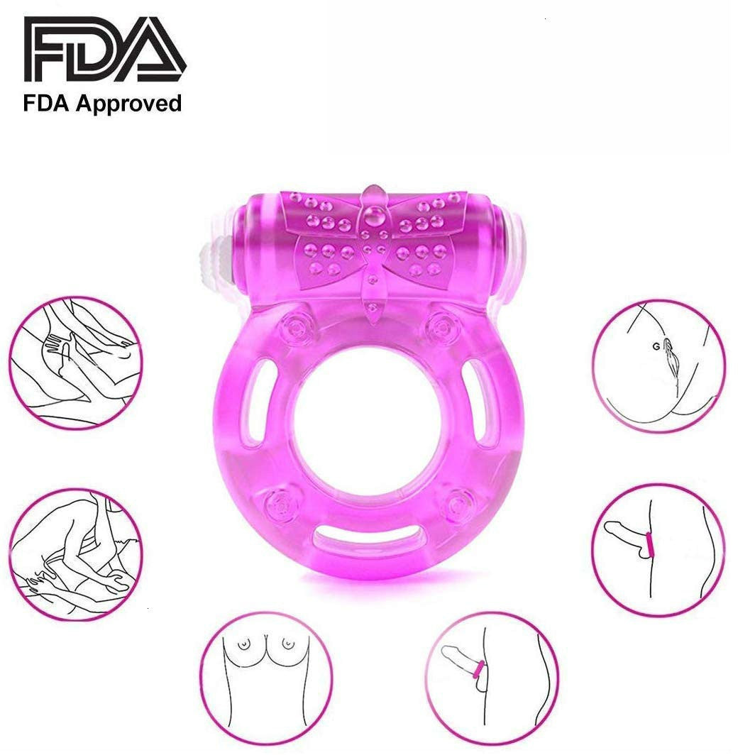 Vibrating Clitoral Stimulator Strong Penis Erect Cock ring  FancyCollect   
